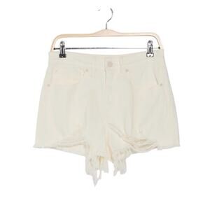 NWT Good American 90’s Denim Frayed Hem Shorts